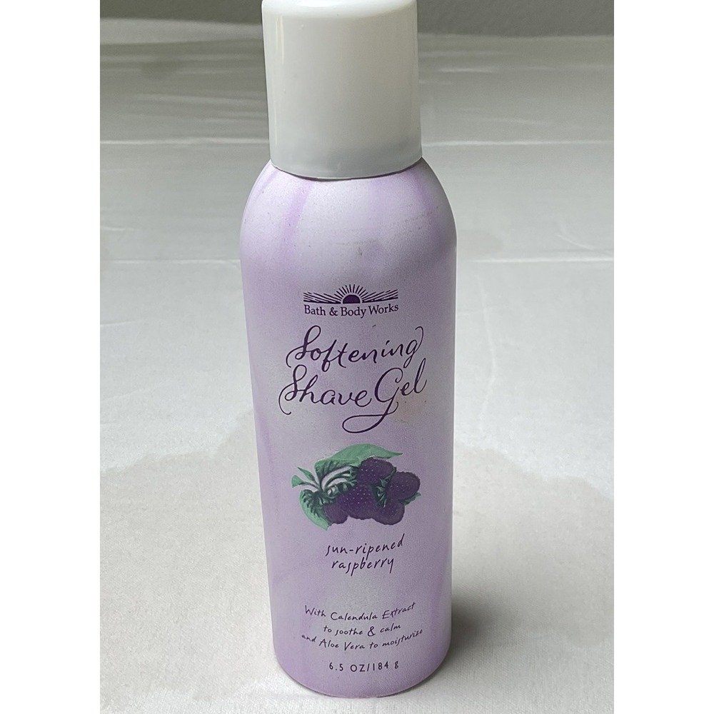 Bath & Body Works Women's Softening Shave Gel Sun-Ripened Raspberry 6.5 oz RARE
